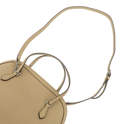 Gucci Lady Dollar Dome Satchel Leather, Beige, Leather, Handbag