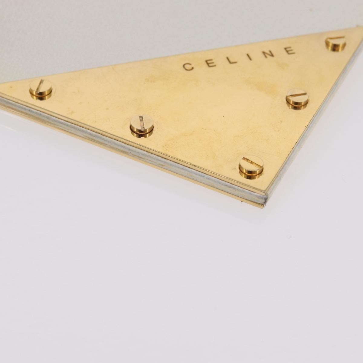 Celine Clutch Leather, White, Leather, Clutch