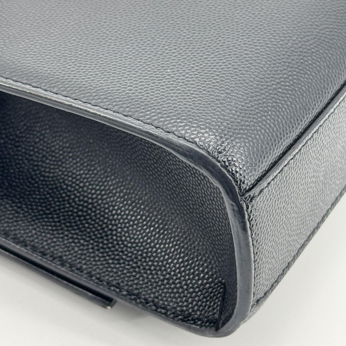 Saint Laurent Classic Monogram Leather, Black, Leather, Crossbody Bag