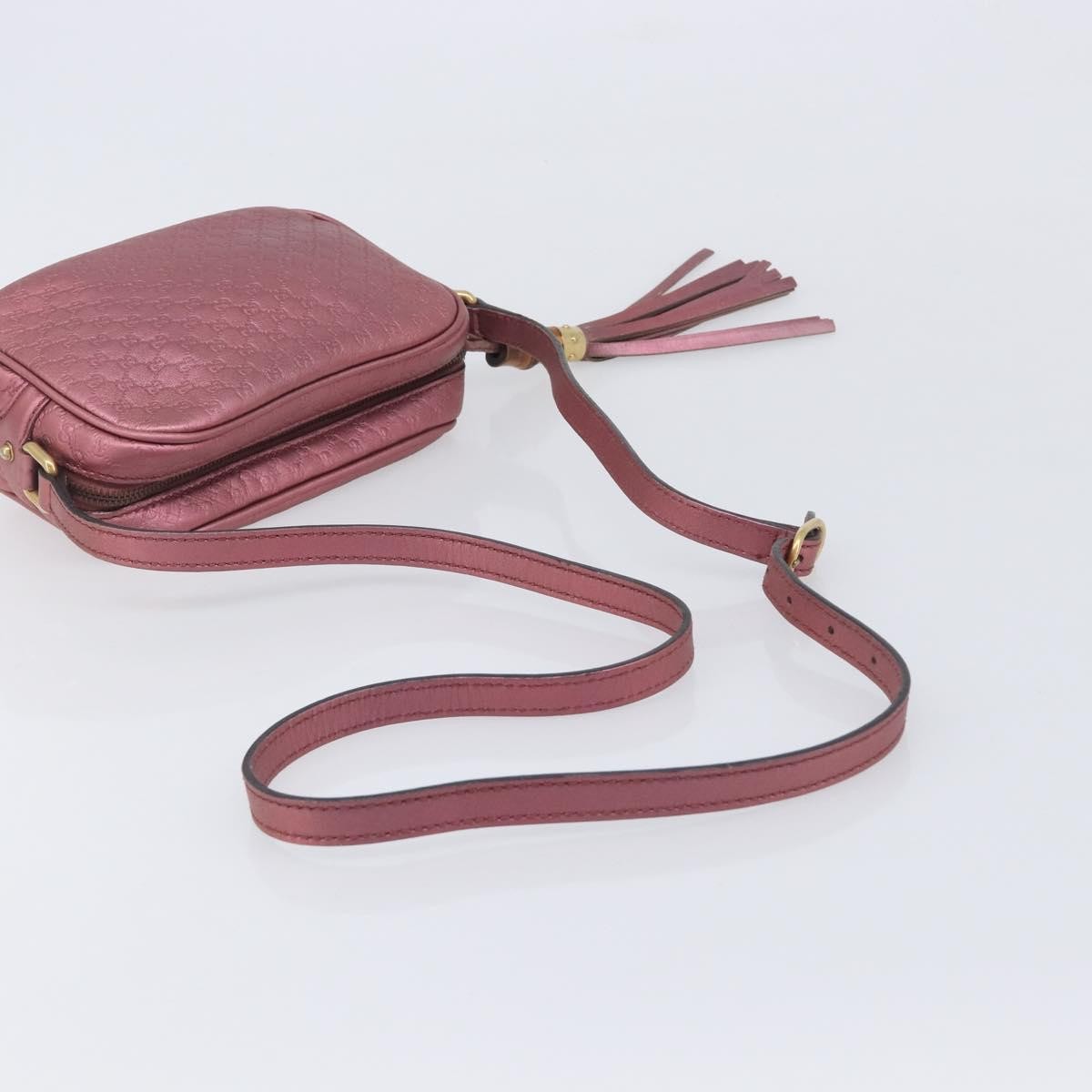 Gucci Sunshine Disco Microguccissima Leather, Pink, Leather, Crossbody Bag