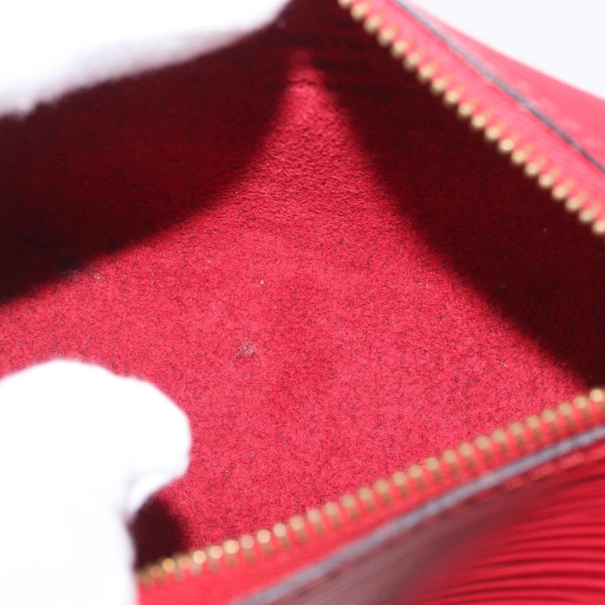 Louis Vuitton Soufflot Pochette Epi Leather, Red, Leather, Clutch