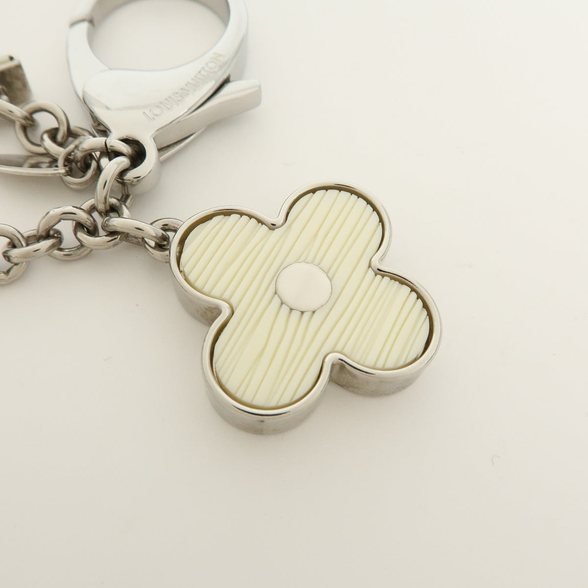 Louis Vuitton Fleur d'Epi Bag Charm Resin and Brass, White, Metal, Charm