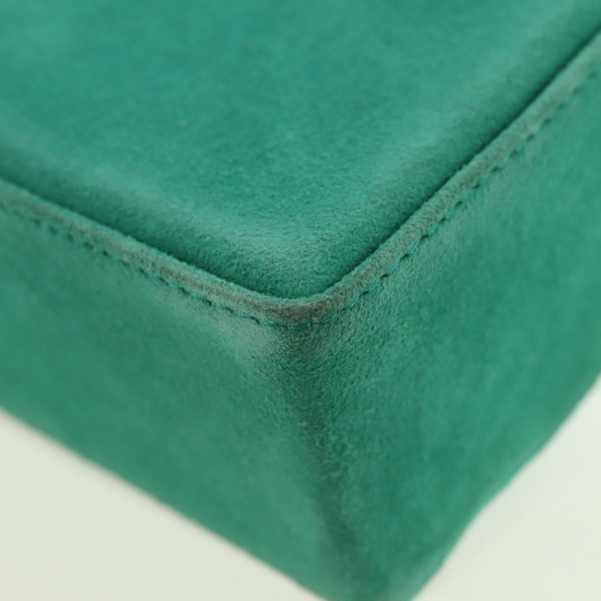Christian Dior Shoulder Suede, Green, Suede, Shoulder Bag