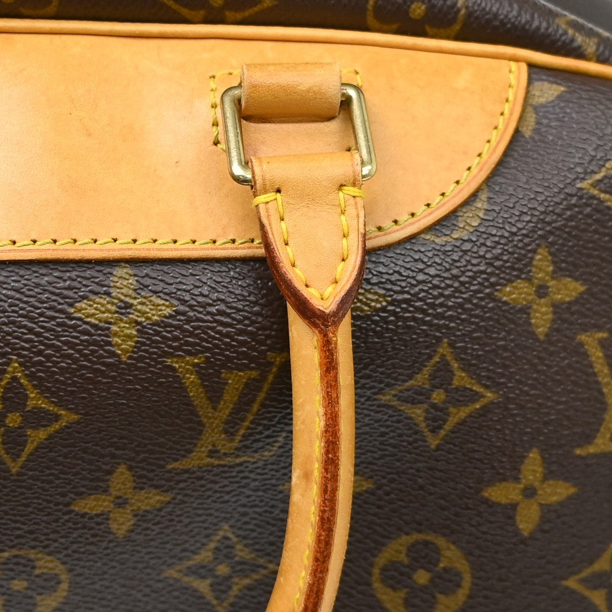Louis Vuitton Deauville Monogram, Brown, Canvas, Handbag
