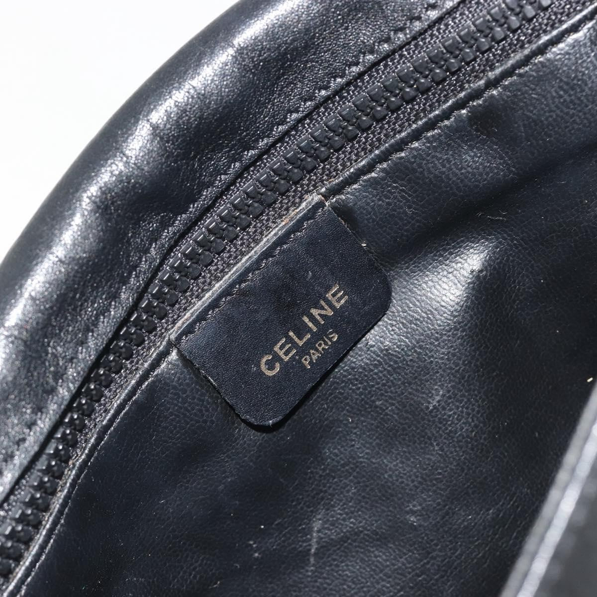 Celine Vintage Leather, Black, Leather, Shoulder Bag