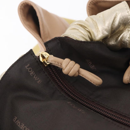 Loewe Anagram Logo Nappa Aire Hand Leather, Yellow, Leather, Handbag