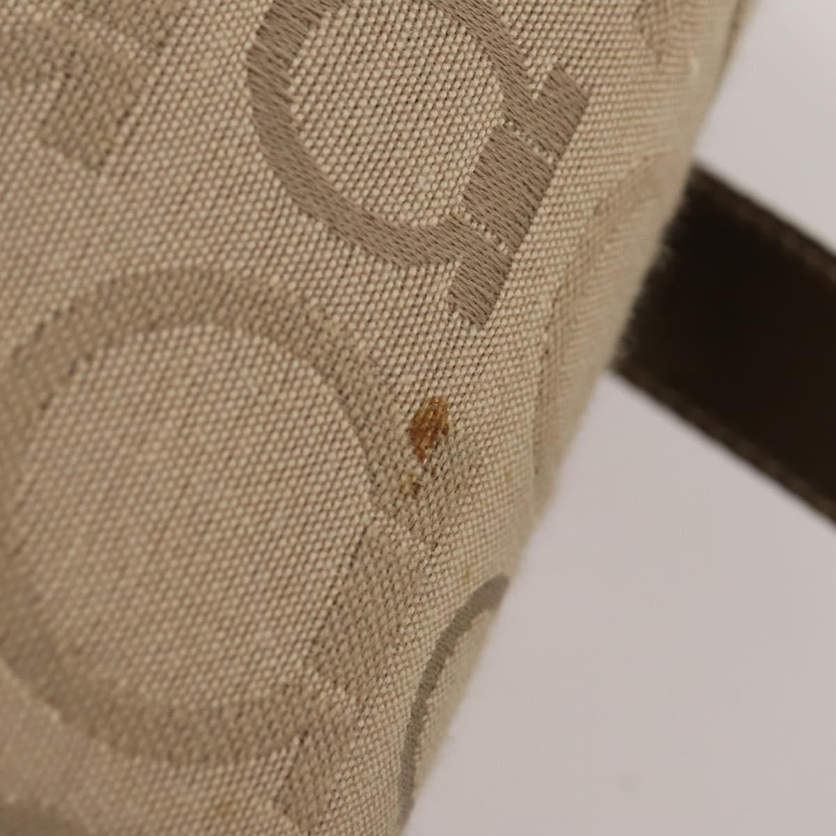 Salvatore Ferragamo Gancini Canvas, Beige, Canvas, Backpack