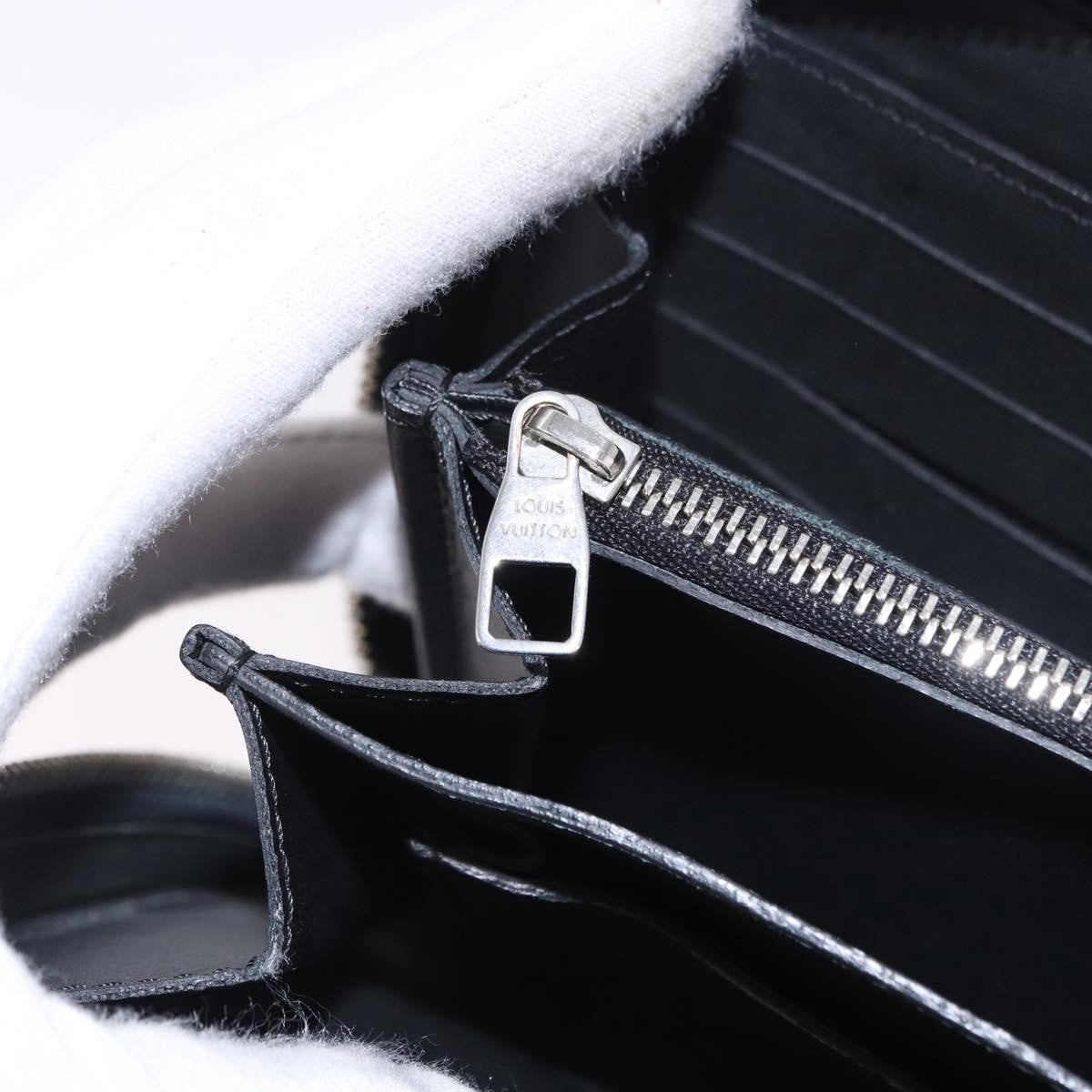 Louis Vuitton Zippy XL Damier Leather, Black, Canvas, Wallet