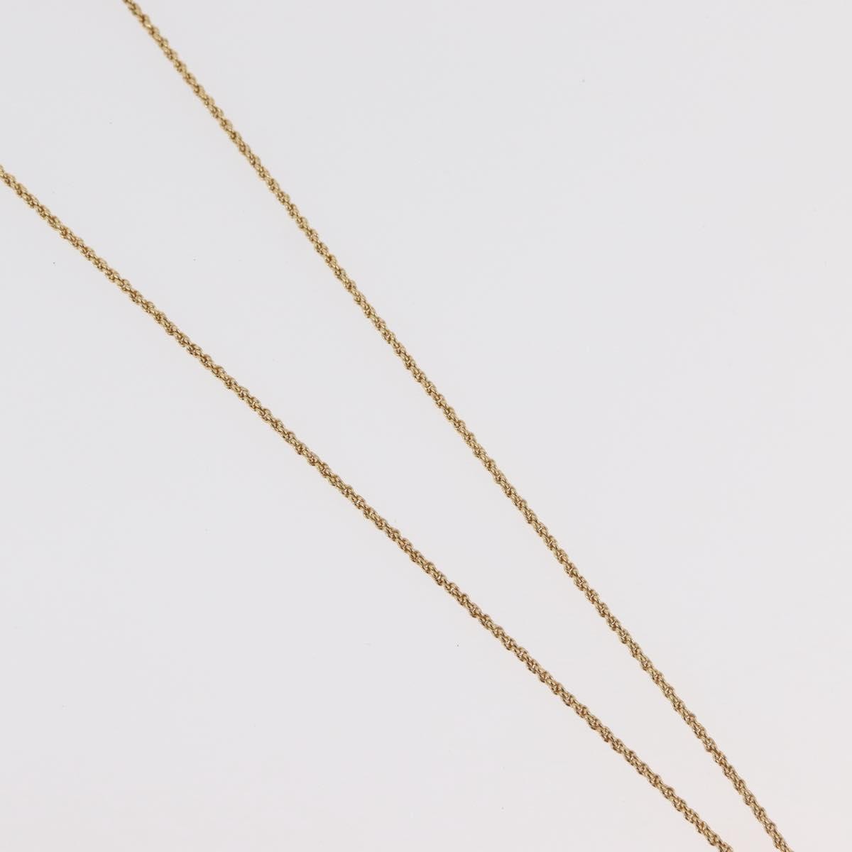 Christian Dior Logo Pendant Metal, Gold, Metal, Necklace