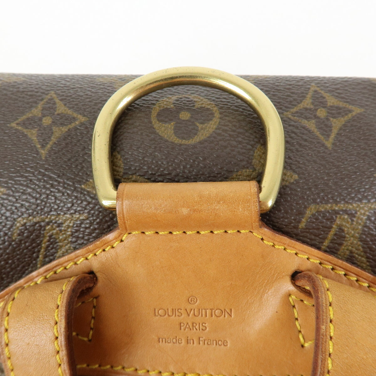 Louis Vuitton Vintage Montsouris Monogram Canvas, Brown, Canvas, Backpack