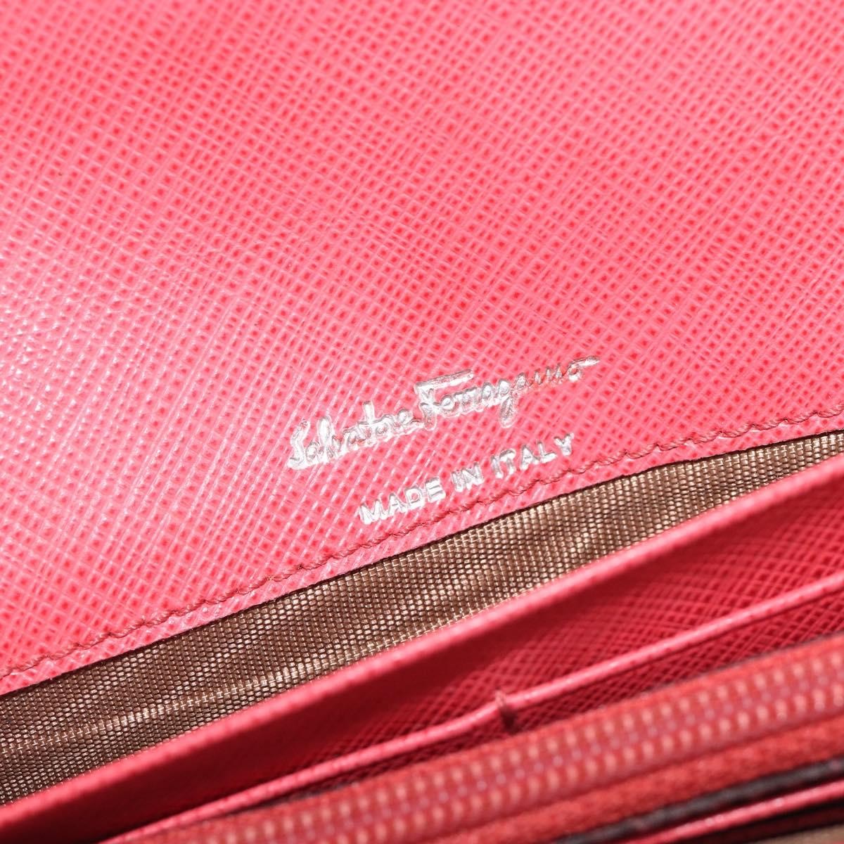Salvatore Ferragamo Gancini Flap Saffiano Leather, Pink, Leather, Shoulder Bag