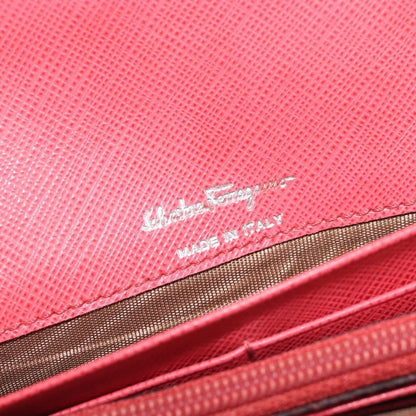 Salvatore Ferragamo Gancini Flap Saffiano Leather, Pink, Leather, Shoulder Bag