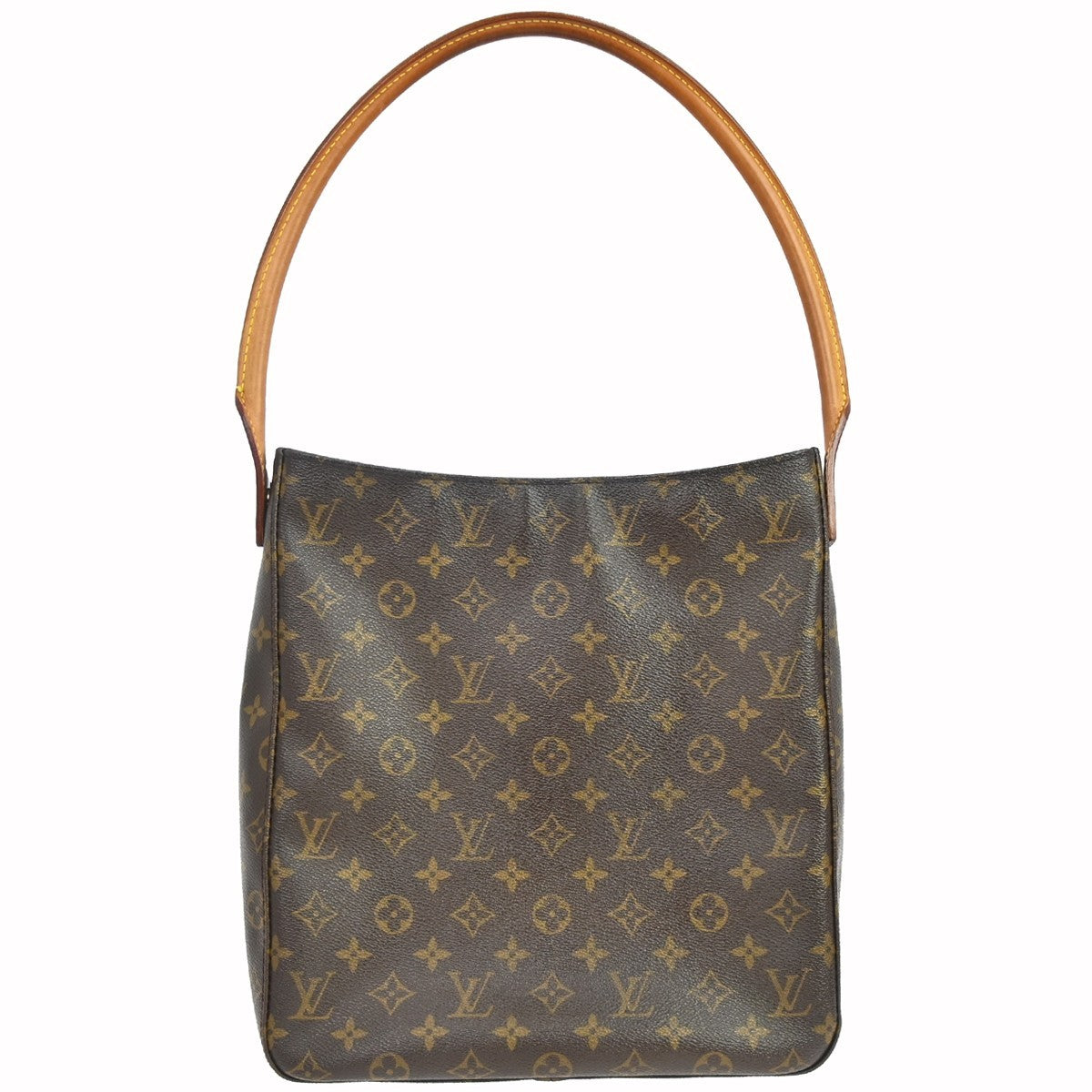 Louis Vuitton Looping Monogram Canvas, Brown, Canvas, Handbag