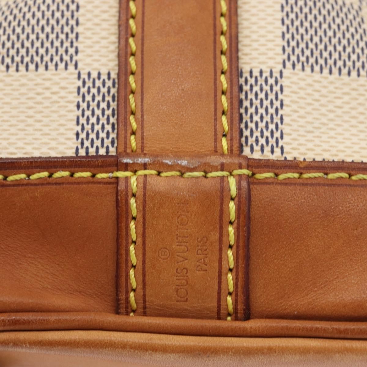 Louis Vuitton Noe Damier Ebene, Beige, Canvas, Shoulder Bag