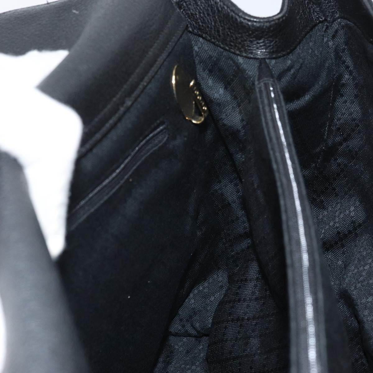 Gucci Bamboo Suede, Black, Suede, Tote Bag