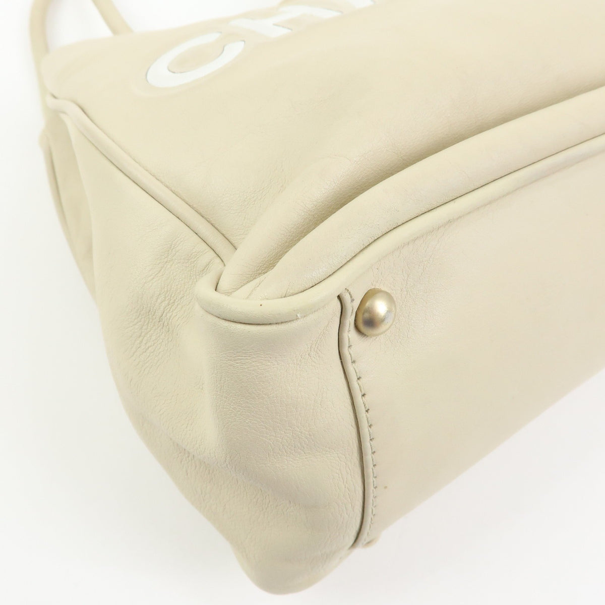 Chanel Camellia Lambskin, Beige, Leather, Tote Bag