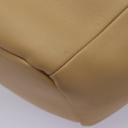 Bottega Veneta Beak Leather, Beige, Leather, Tote Bag