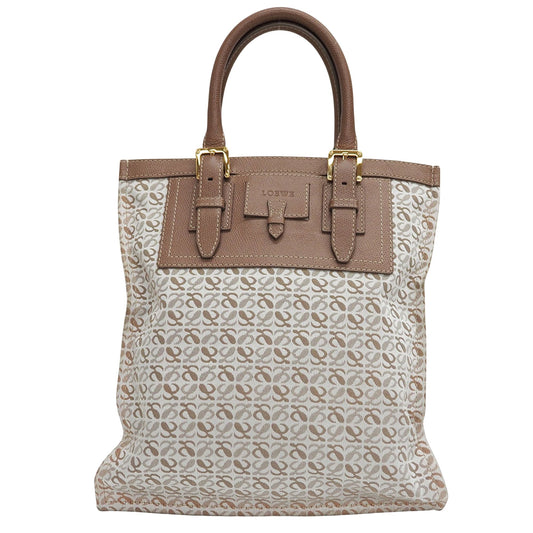 Loewe, Beige, Canvas, tote