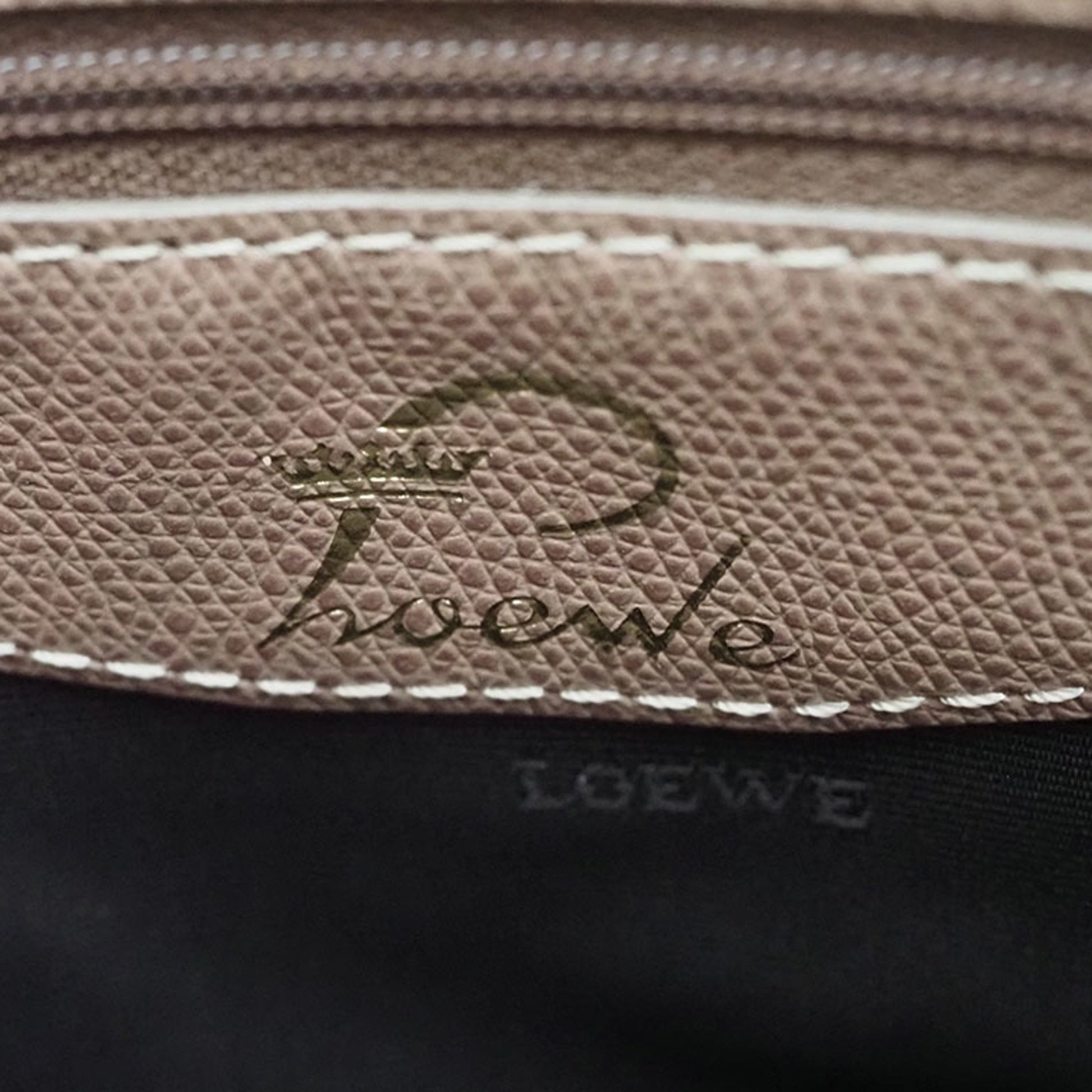 Loewe, Beige, Canvas, tote