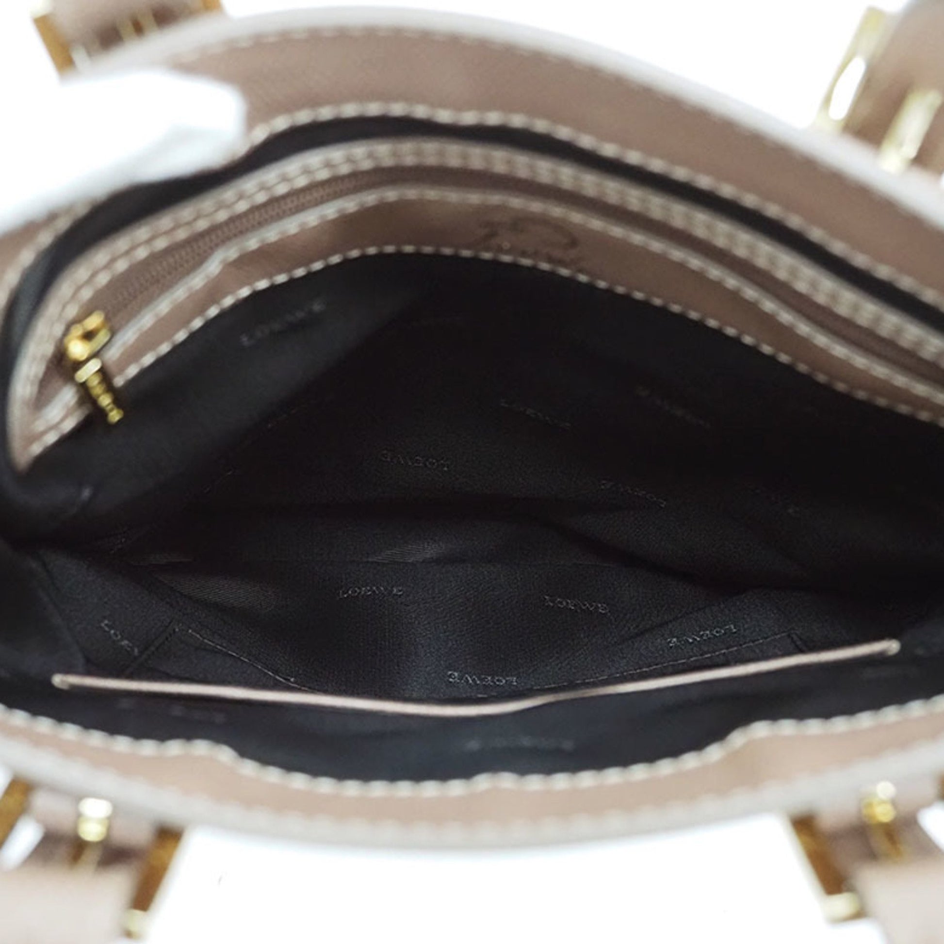 Loewe, Beige, Canvas, tote