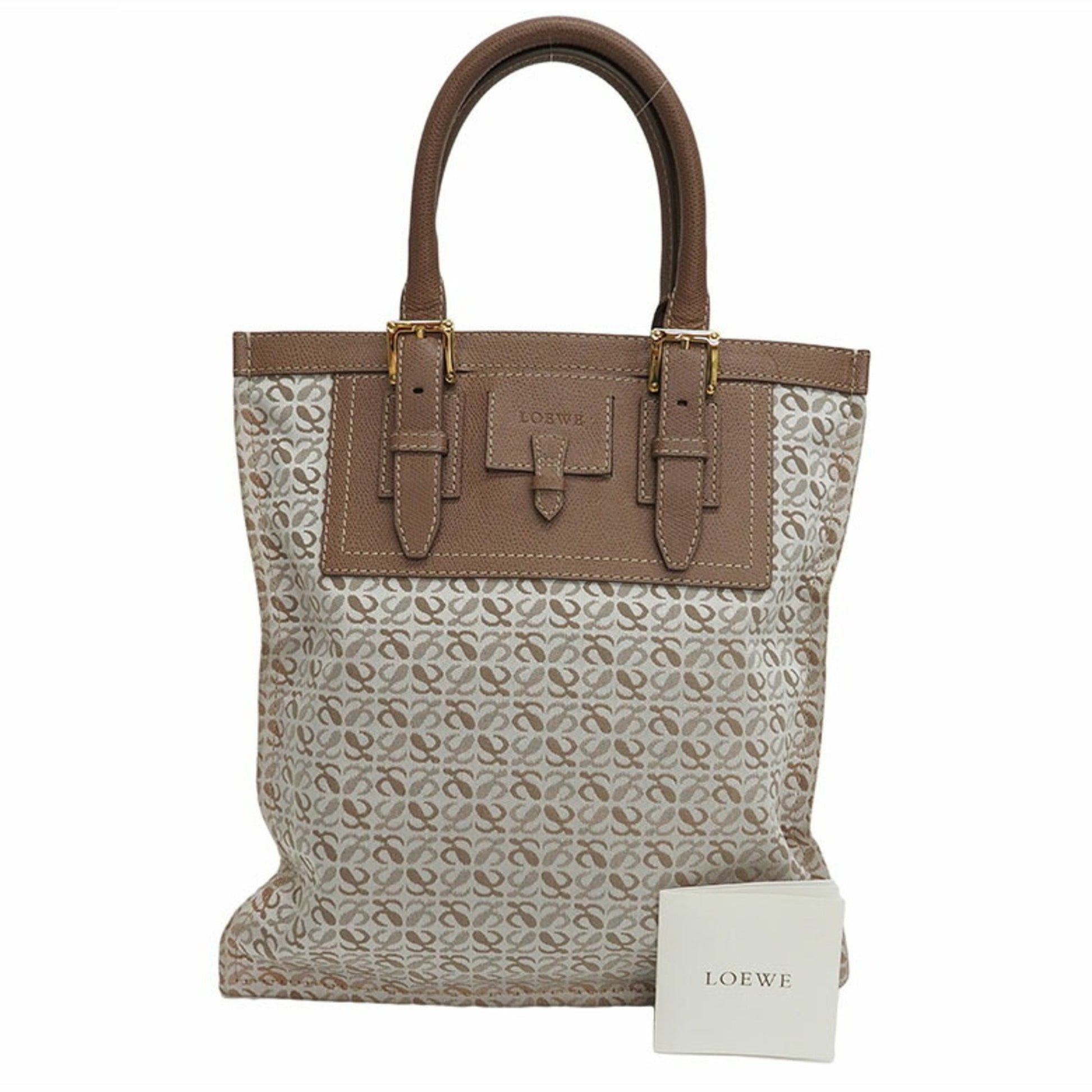 Loewe, Beige, Canvas, tote
