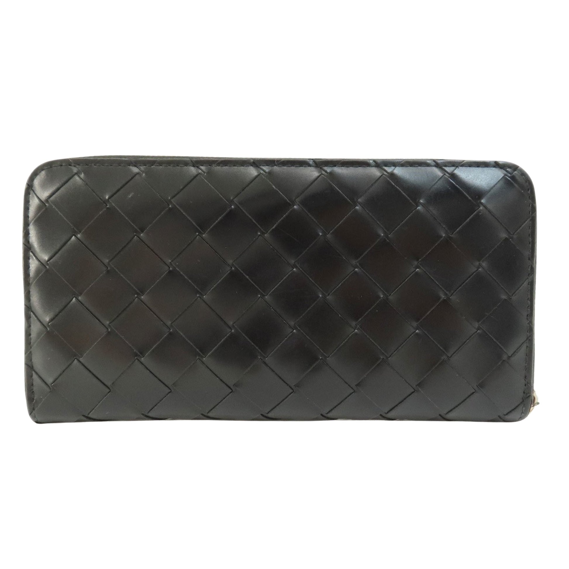 Bottega Veneta Intrecciato, Black, Leather, wallet