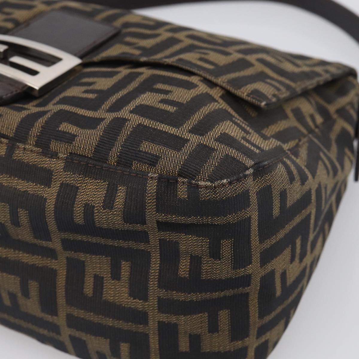 Fendi Mamma Baguette Zucca Jacquard Velvet, Multicolour, Canvas, Shoulder Bag