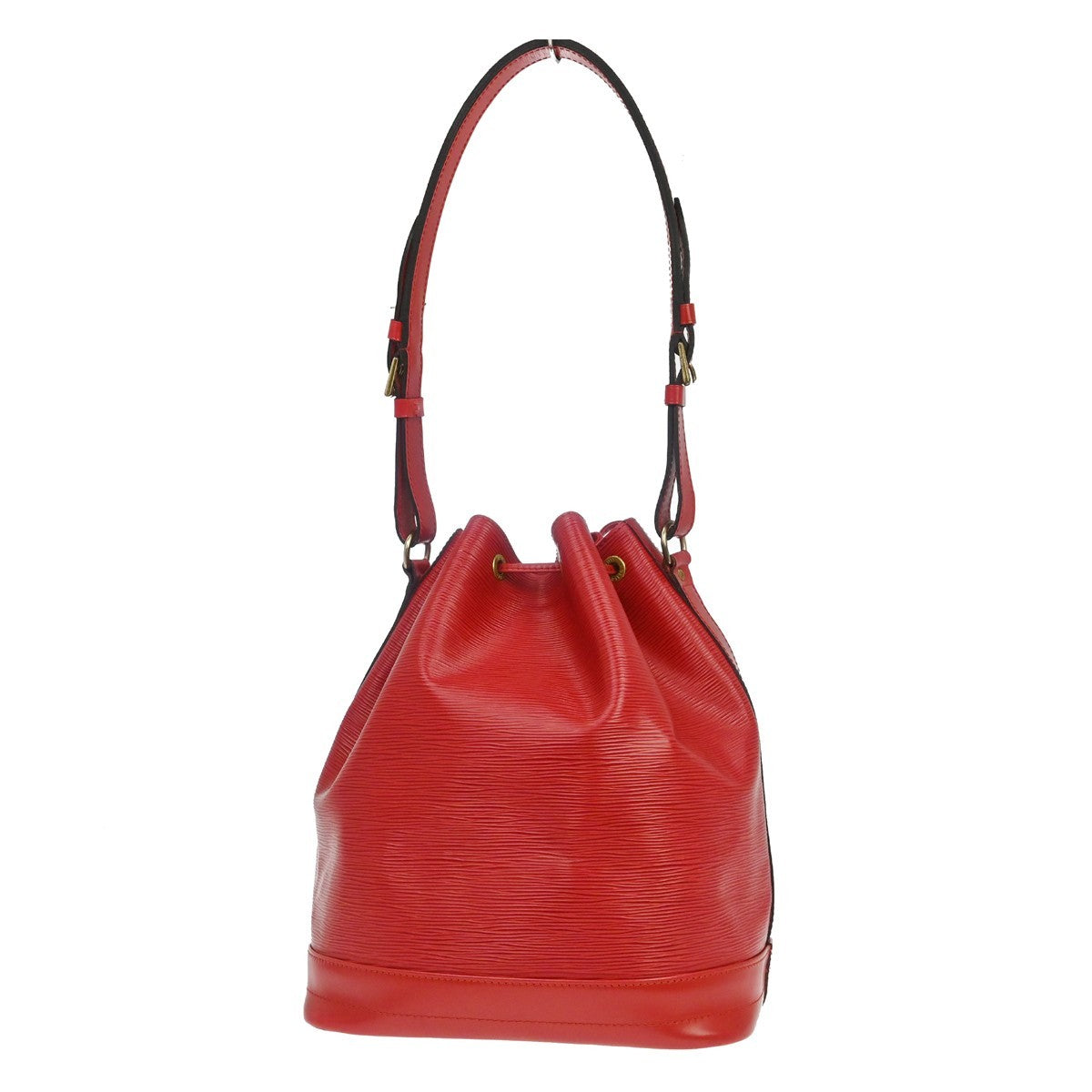 Louis Vuitton Noe Epi Leather, Red, Leather, Handbag
