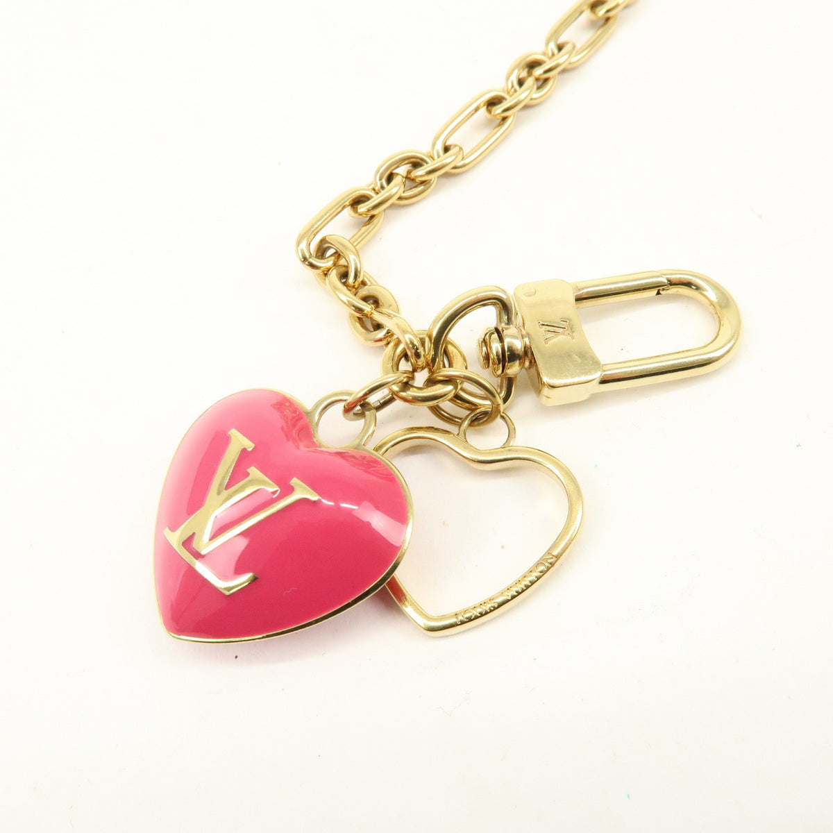 Louis Vuitton Heart Coin Purse Monogram Vernis, Pink, Patent Leather, Clutch