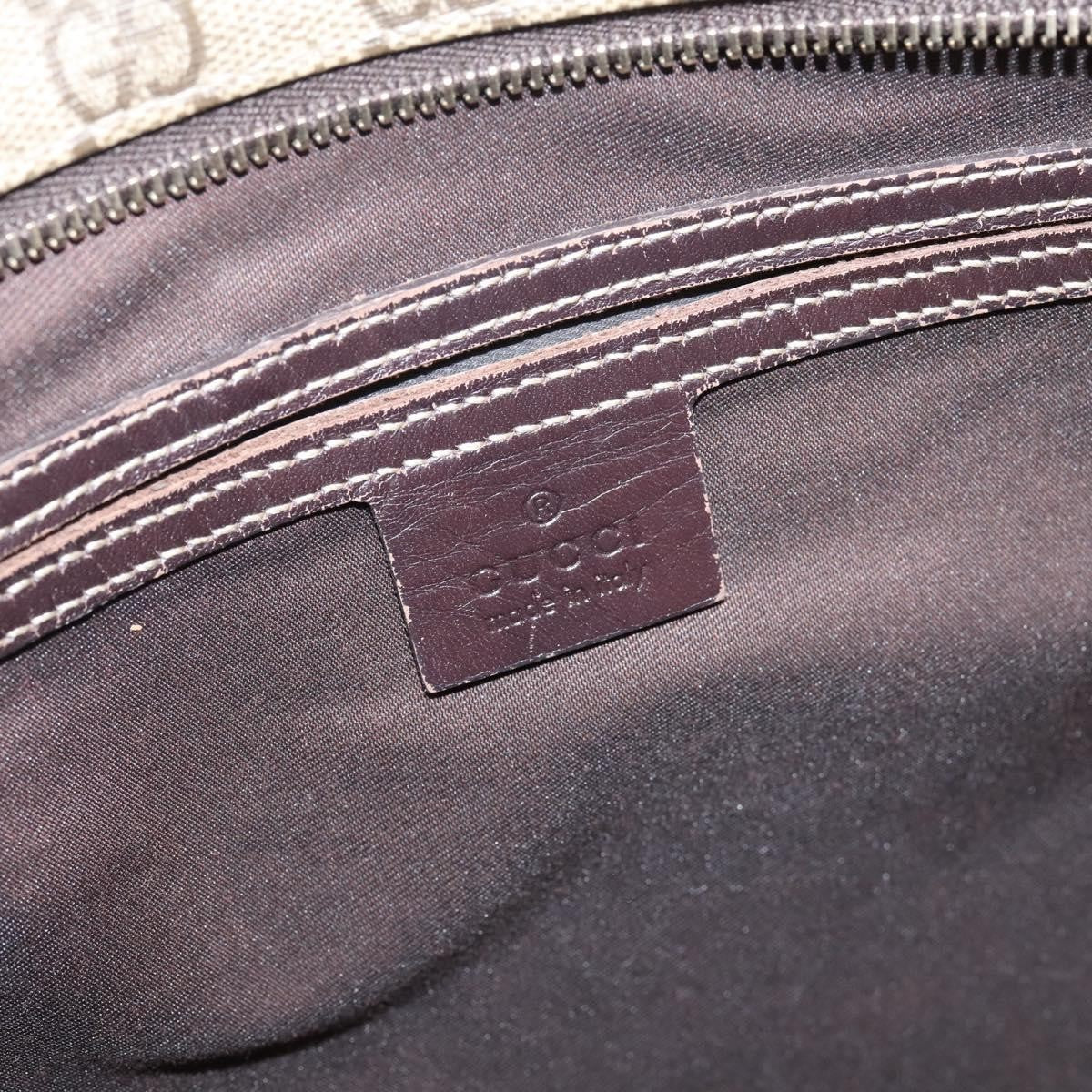 Gucci Zip Top Messenger GG Coated Canvas, Beige, Canvas, Handbag