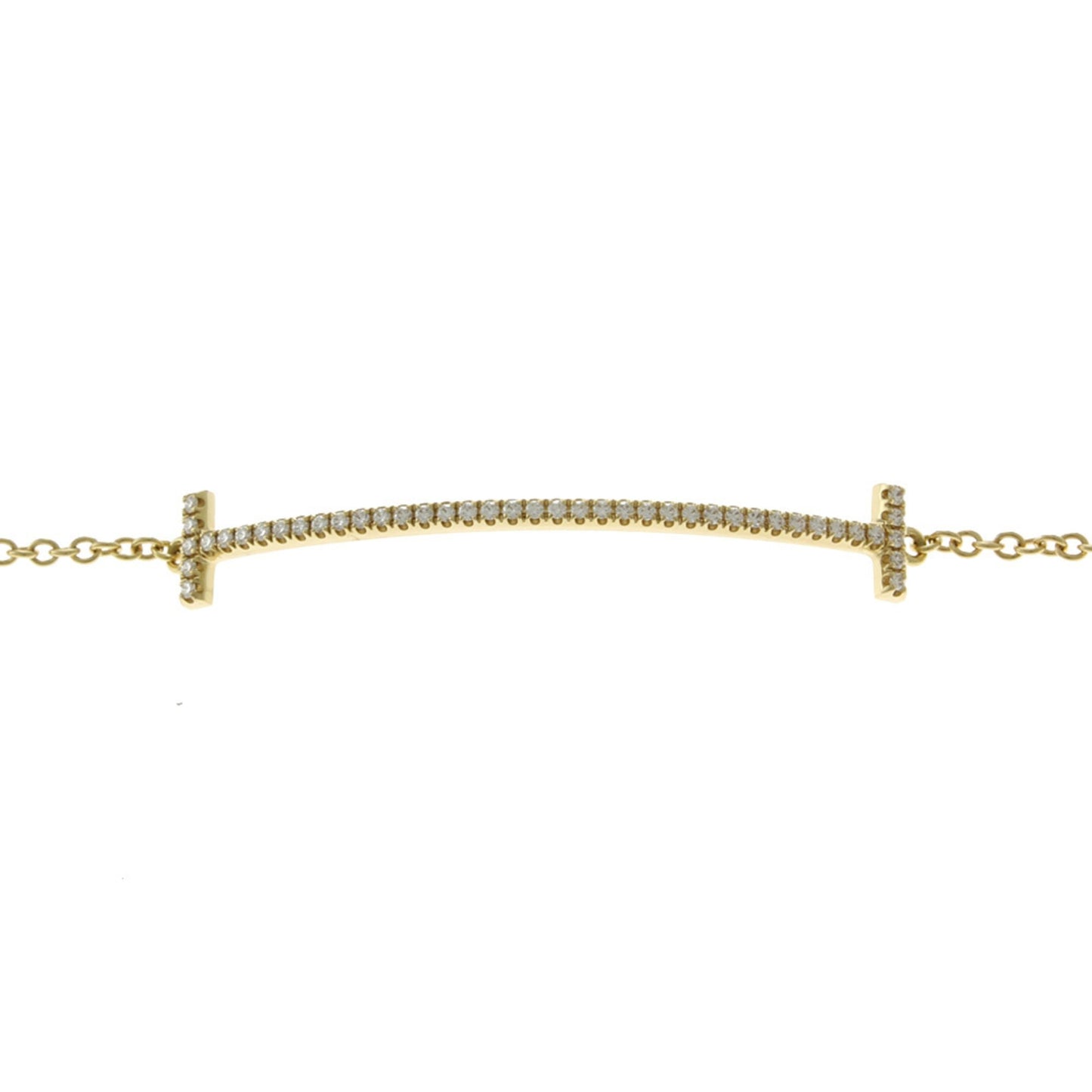 Tiffany & Co T Smile, Gold, Yellow Gold, bracelet