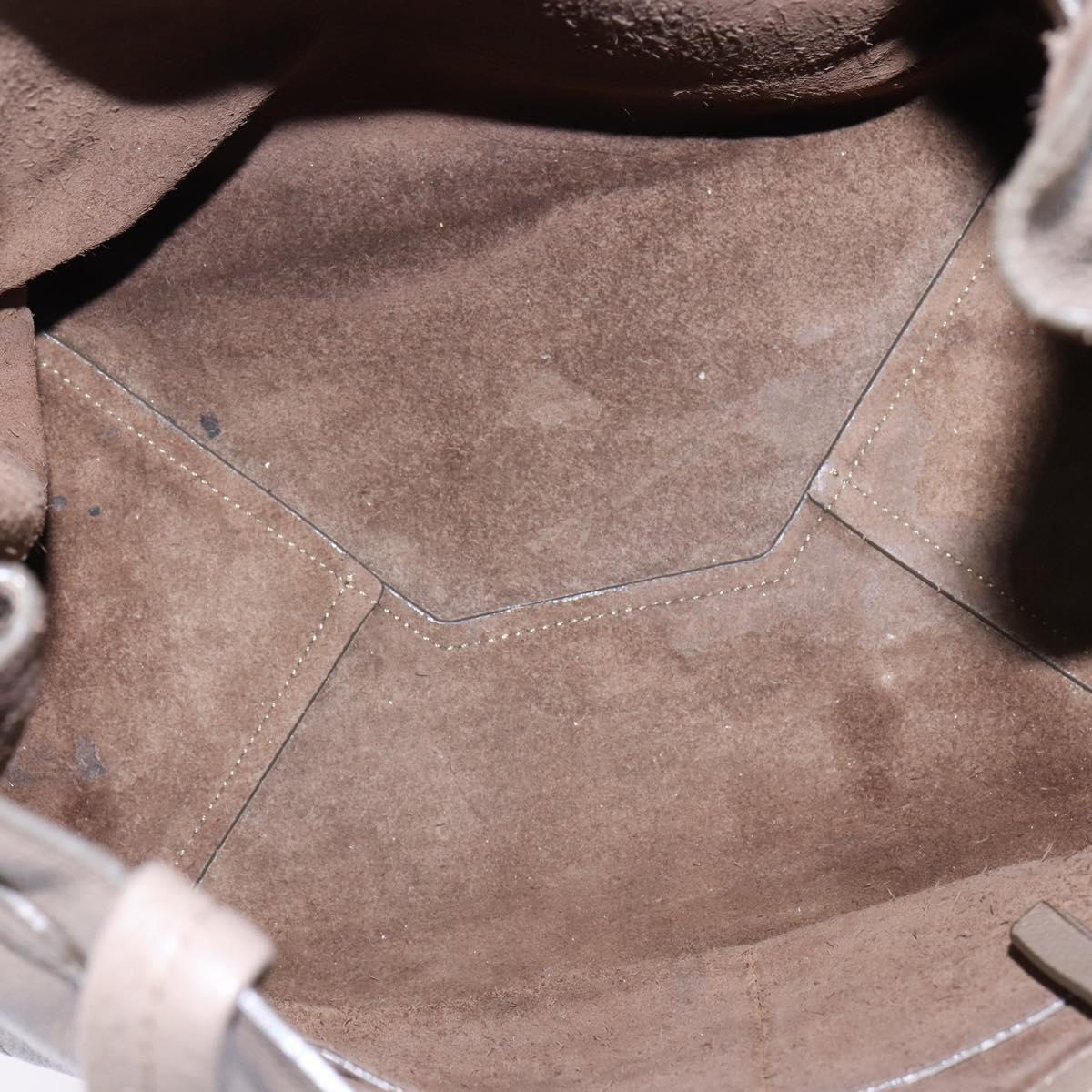 Celine Phantom Cabas Leather, GRAY, LEATHER, Tote bag