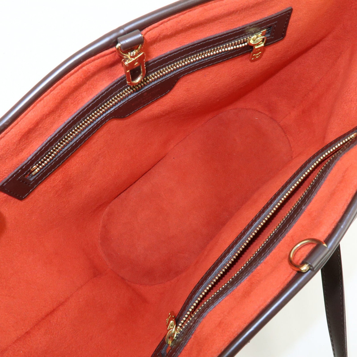 Louis Vuitton Manosque Damier, Brown, Canvas, Handbag