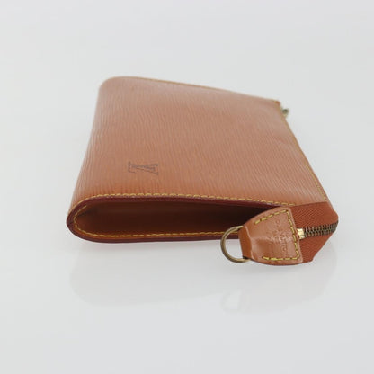 Louis Vuitton Pochette Accessoires Epi, Brown, Leather, Clutch