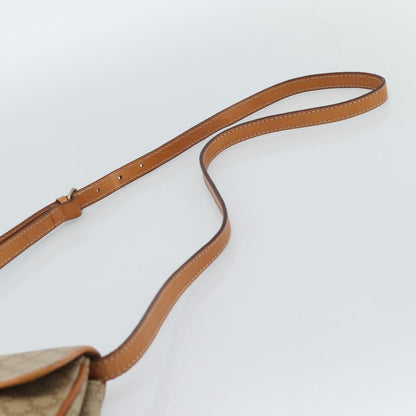 Celine Vintage Macadam Canvas and Leather, Beige, Canvas, Shoulder Bag