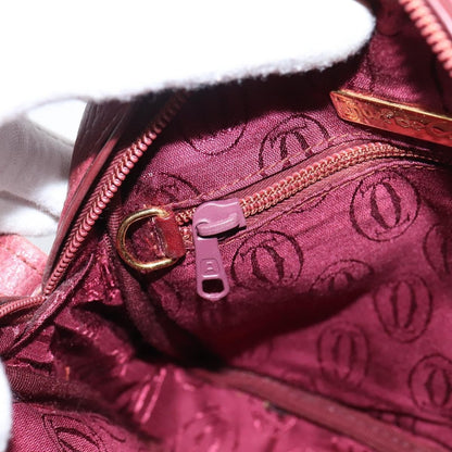 Cartier Tasseled Must de Cartier Leather, Burgundy, Leather, Shoulder Bag