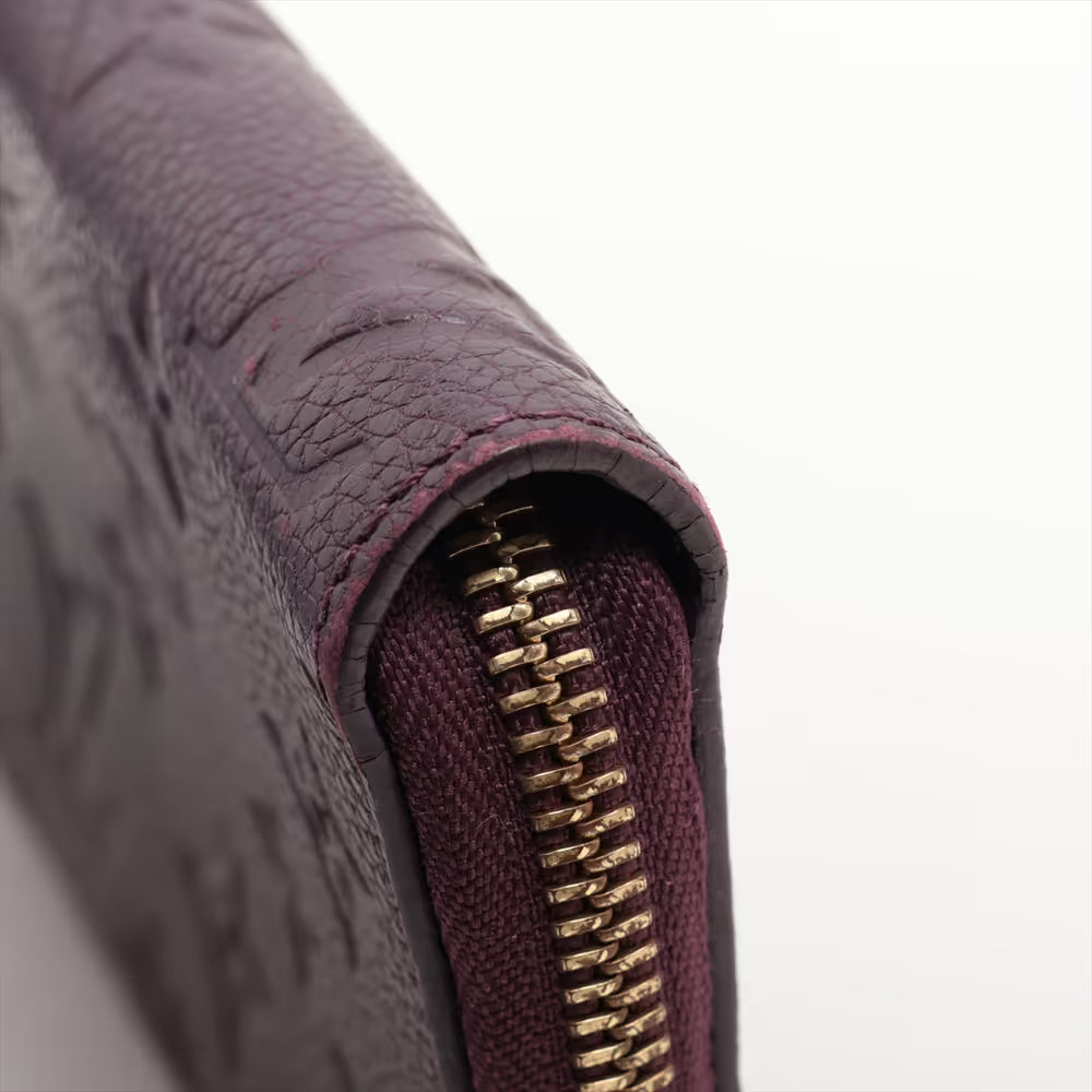 Louis Vuitton Zippy wallet Leather, PURPLE, LEATHER, Wallets