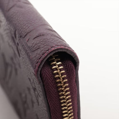 Louis Vuitton Zippy wallet Leather, PURPLE, LEATHER, Wallets
