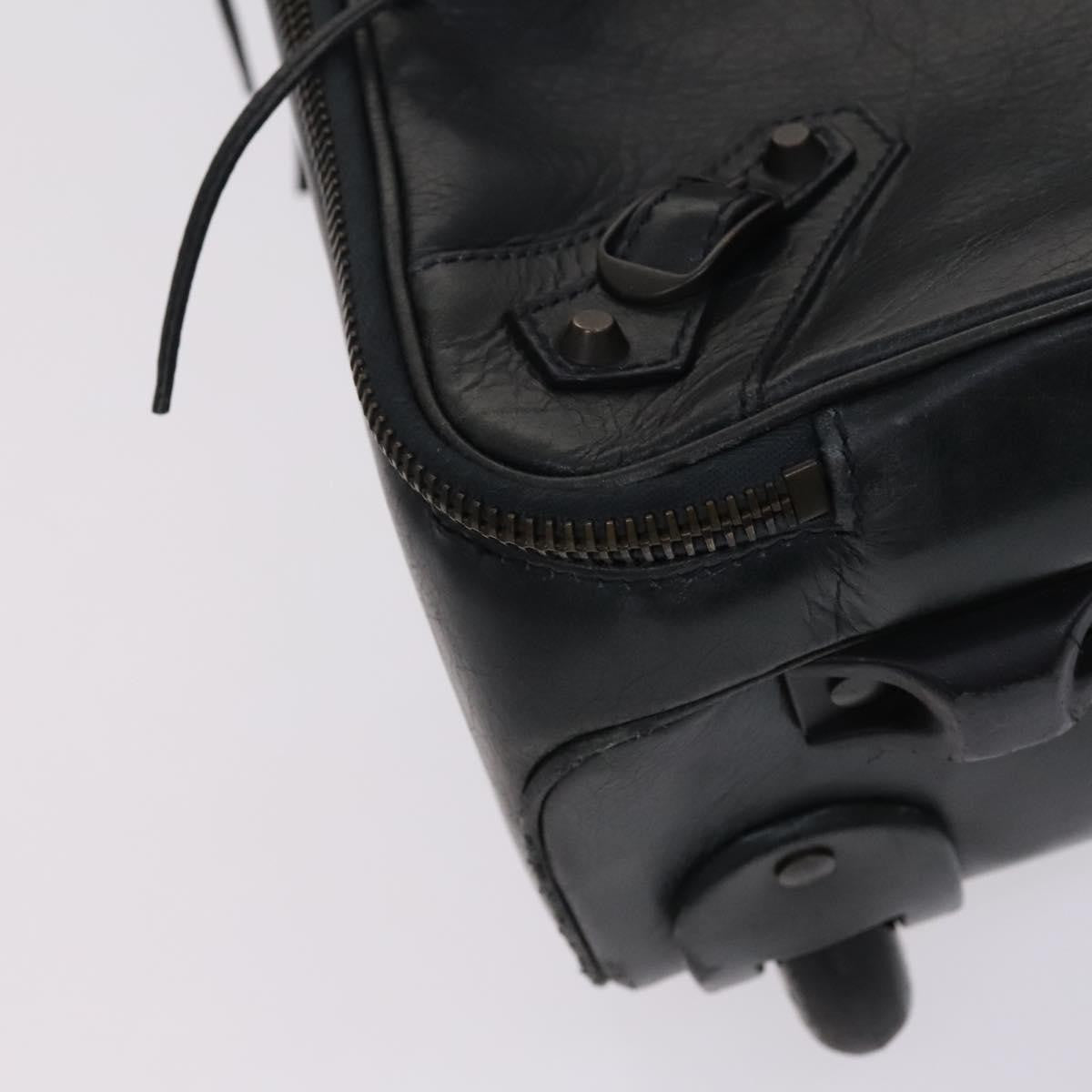Balenciaga Trolley Rolling Classic Studs Luggage Leather, Khaki, Leather, Travel Bag