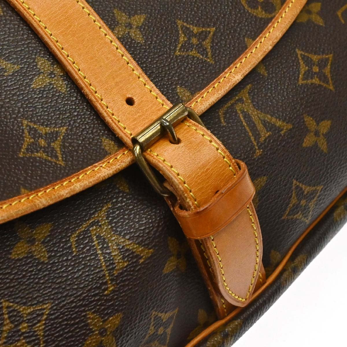 Louis Vuitton Saumur Monogram Canvas, Brown, Canvas, Shoulder Bag