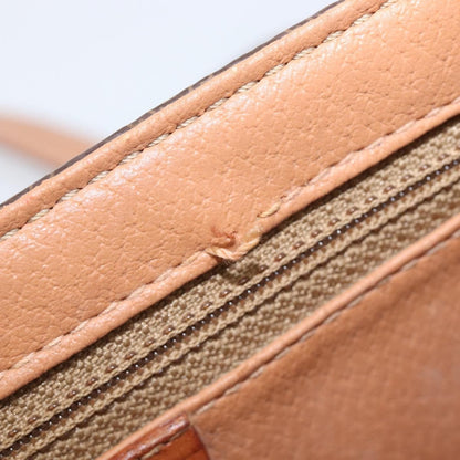 Celine Macadam Shoulder Canvas, Brown, Canvas, Crossbody Bag
