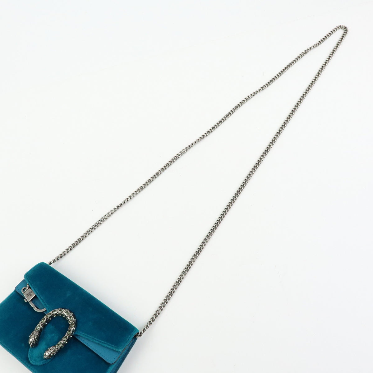 Gucci Dionysus Velvet, Green, Velvet, Handbag