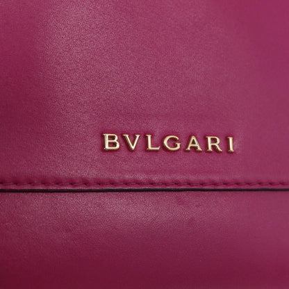 Bvlgari Serpenti Forever Embellished Leather, Pink, Leather, Shoulder Bag