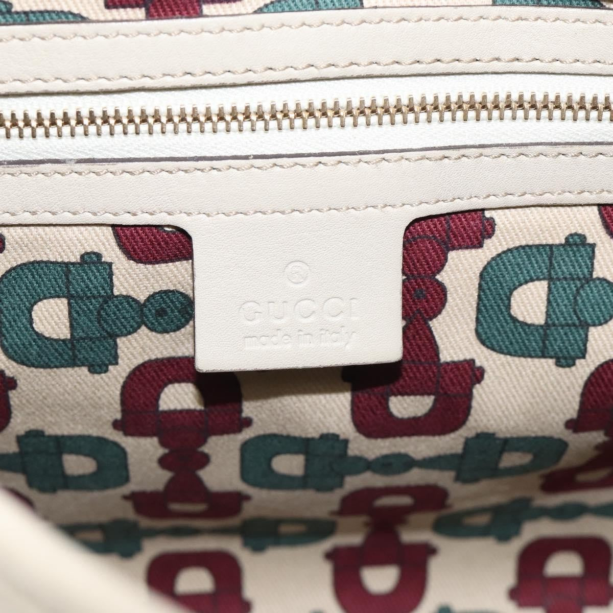 Gucci Jackie Leather, Beige, Canvas, Tote Bag