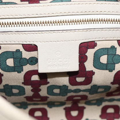 Gucci Jackie Leather, Beige, Canvas, Tote Bag