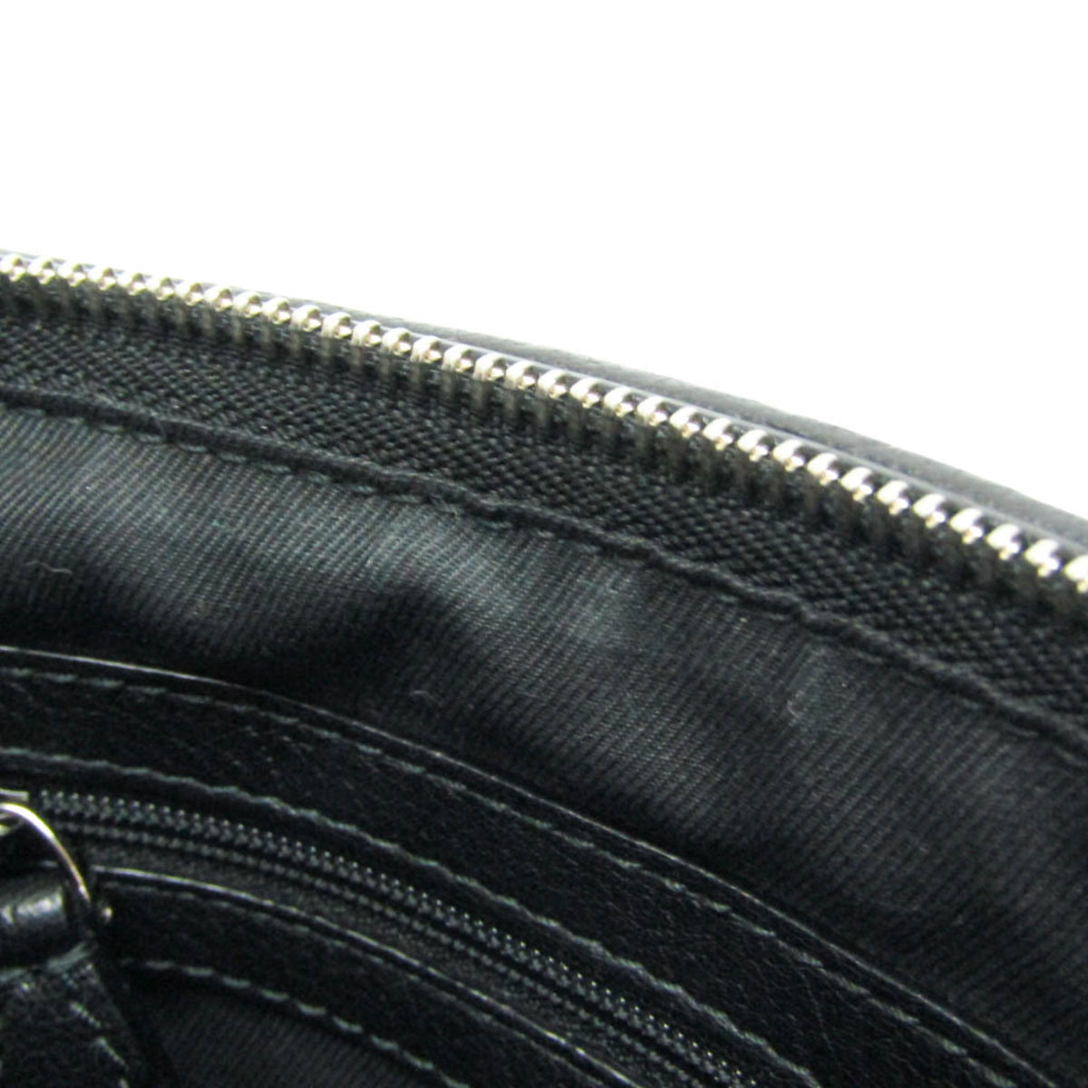 Bvlgari Open Hobo Leather, Black, Leather, Shoulder Bag