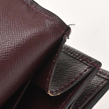 Louis Vuitton Serviette Moskova Taiga Leather, Purple, Leather, Briefcase