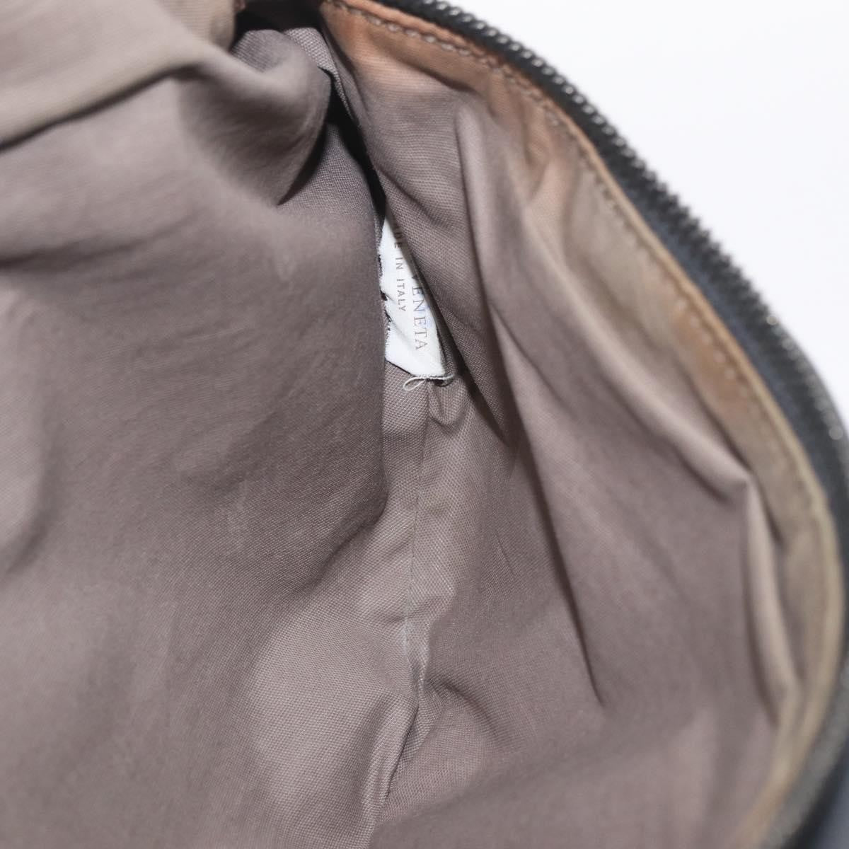 Bottega Veneta Light Waist Intrecciato Leather, Gray, Leather, Handbag