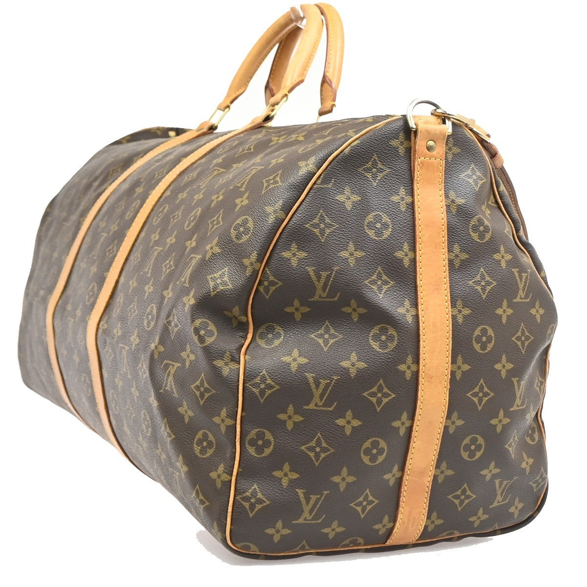 Louis Vuitton Keepall Bandoulière Monogram, Brown, Canvas, Travel Bag