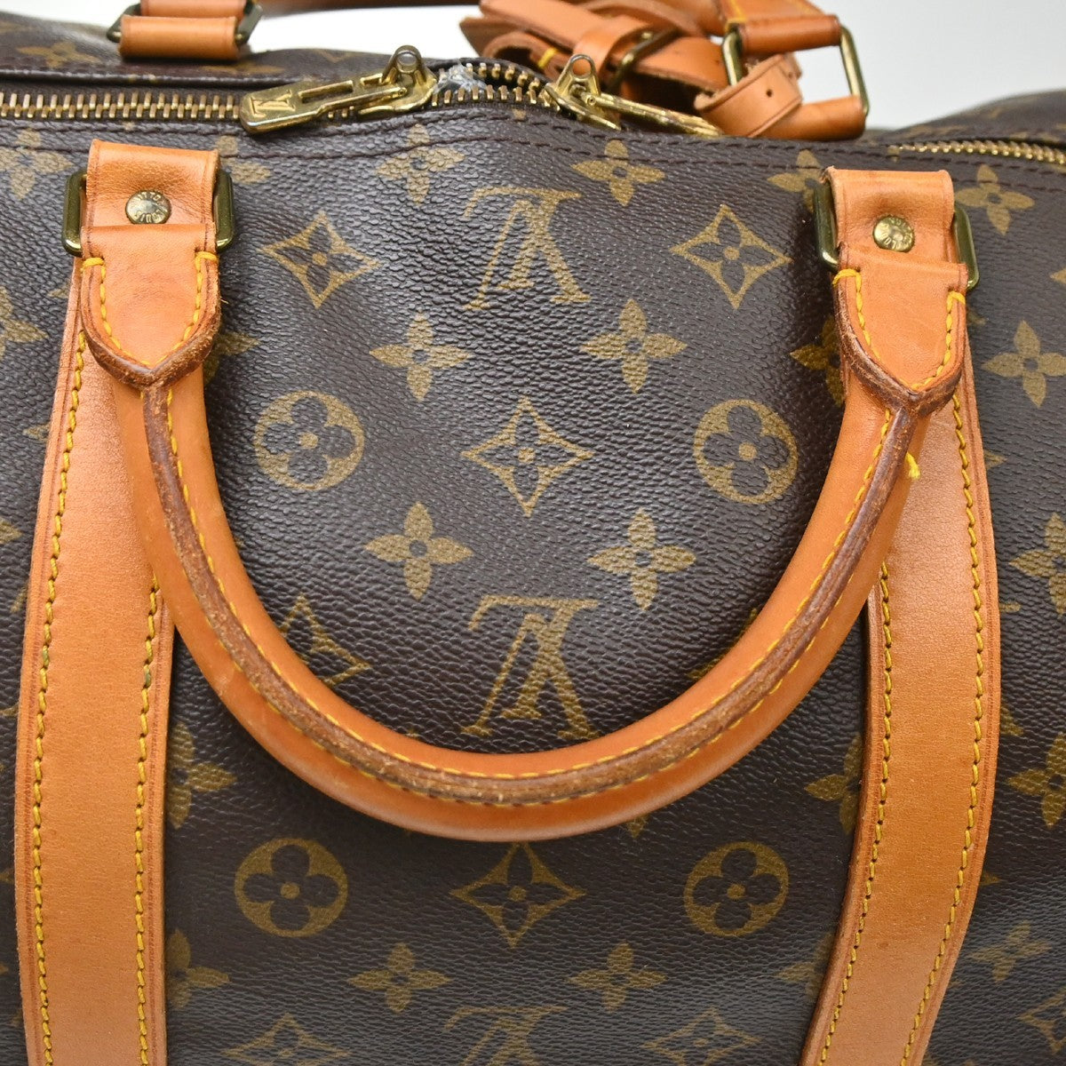 Louis Vuitton Keepall Bandouliere Monogram Canvas, Brown, Canvas, Travel Bag